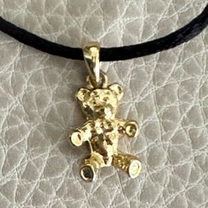 bear necklace Necklace 16in long 1in pendant beer